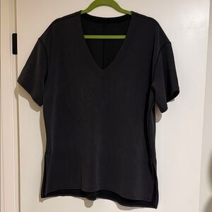 Lululemon Charcoal V-Neck Women's Top